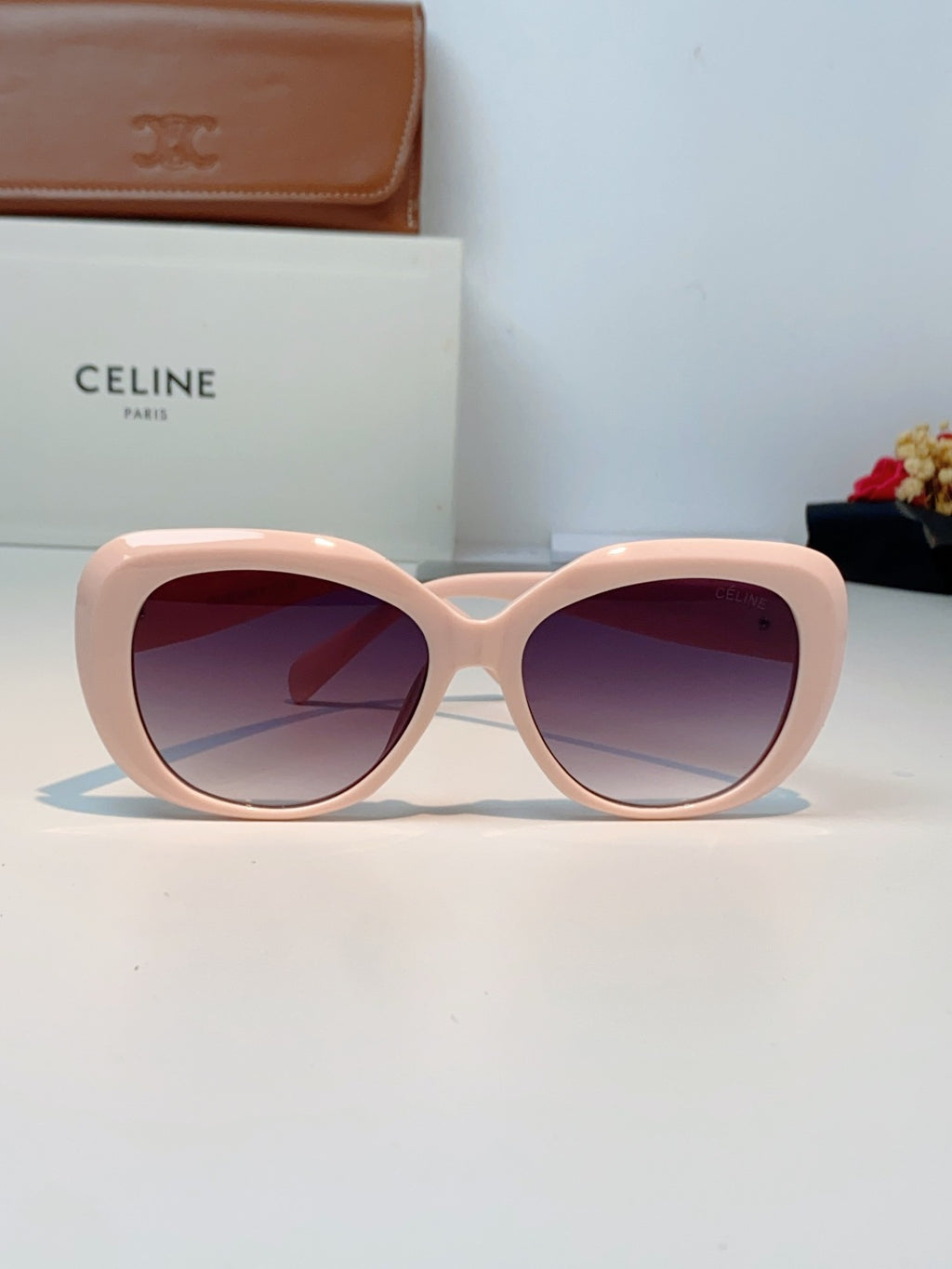 Celine Cat-Eye Purple Lens Sunglasses for Men & Women - detail image 2