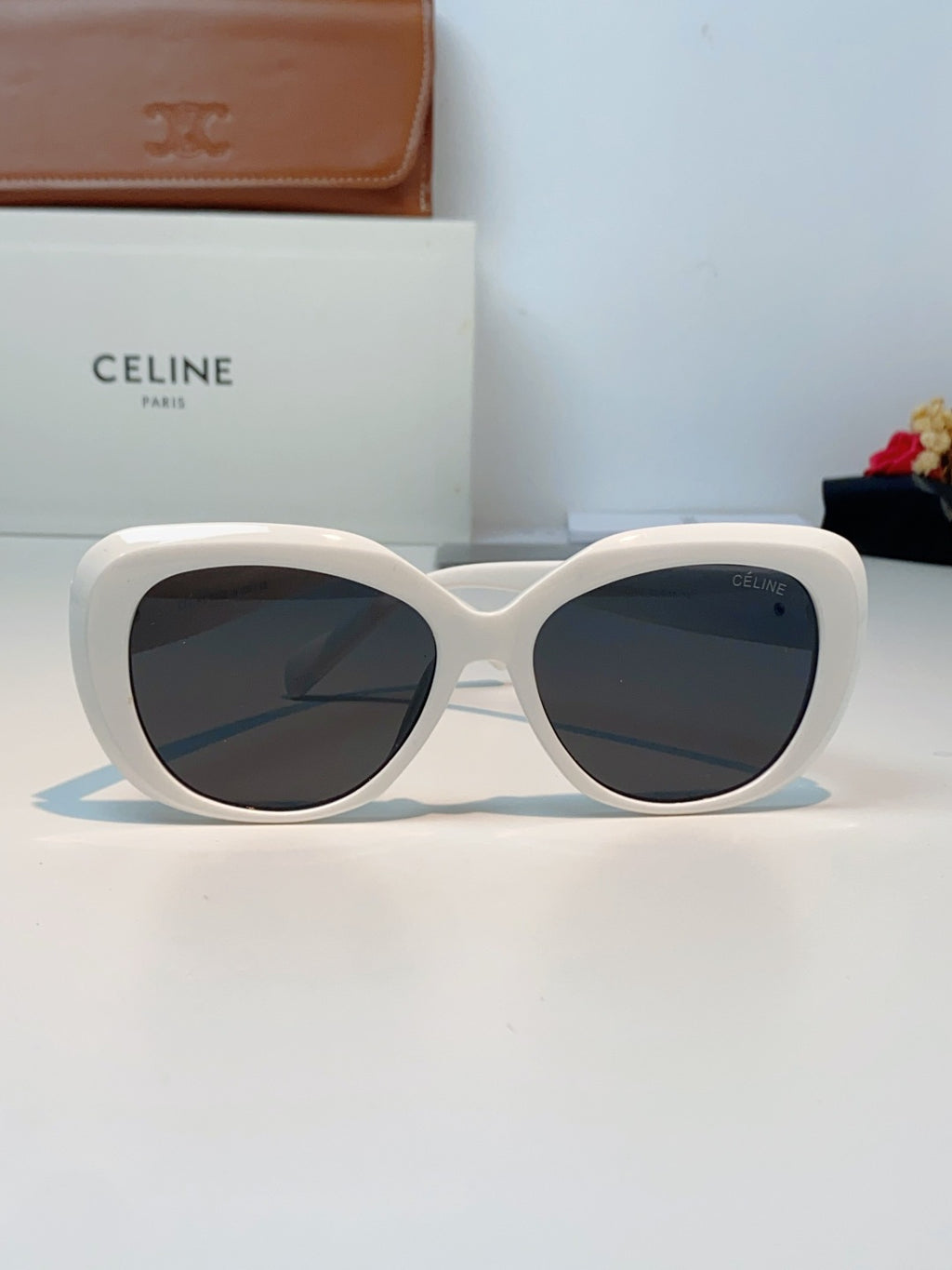 Celine Cat-Eye Black Lens Sunglasses for Men & Women - 358329 - detail image 2