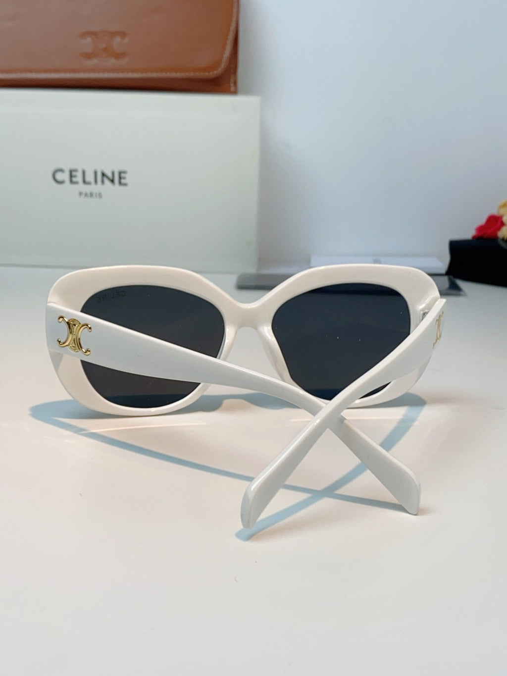 Celine Cat-Eye Black Lens Sunglasses for Men & Women - 358329 - detail image 3