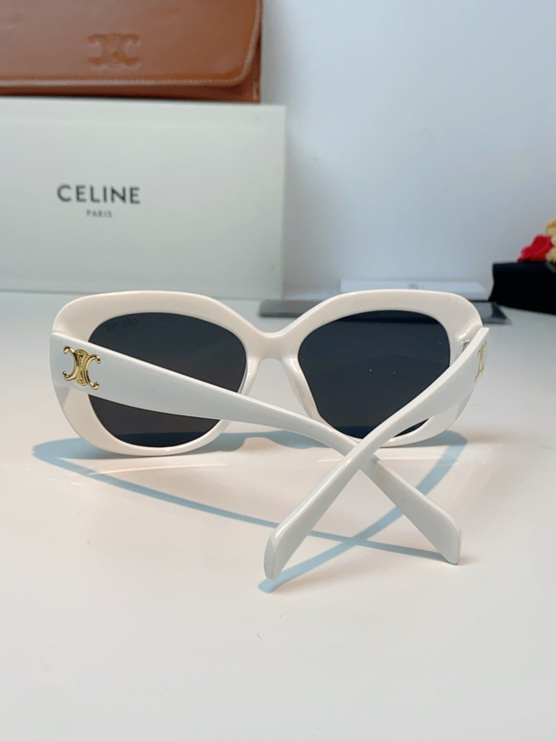 Celine Cat-Eye Black Lens Sunglasses for Men & Women - 358329 - detail image 3