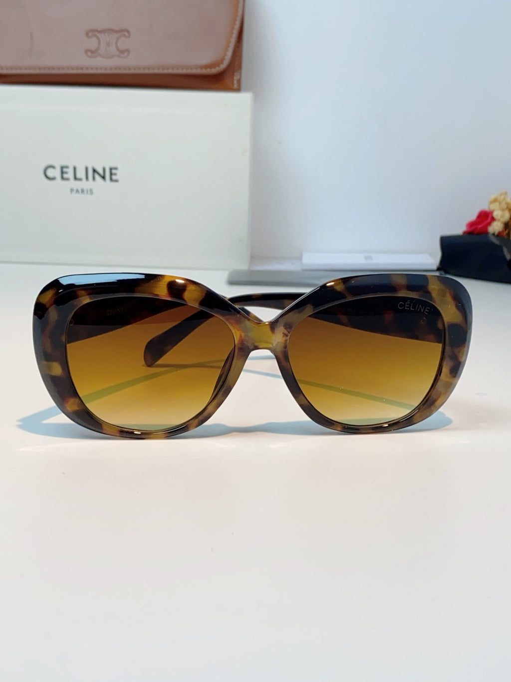 Celine Cat-Eye Brown Lens Sunglasses for Men & Women - 358330 - detail image 2