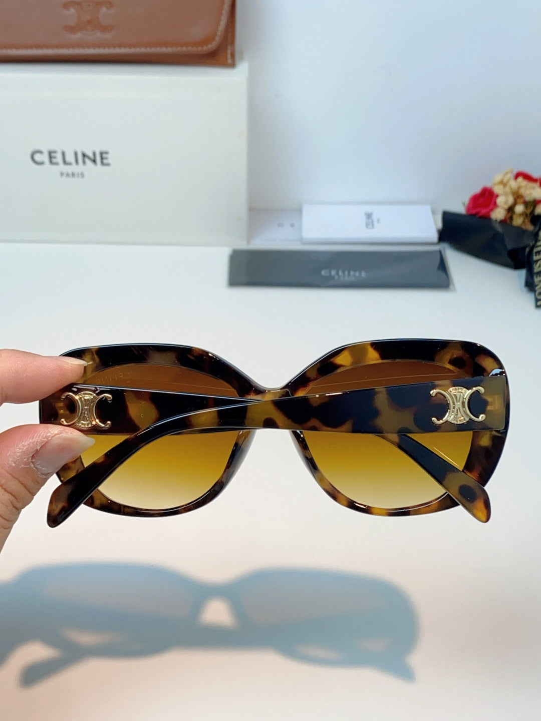 Celine Cat-Eye Brown Lens Sunglasses for Men & Women - 358330 - detail image 5