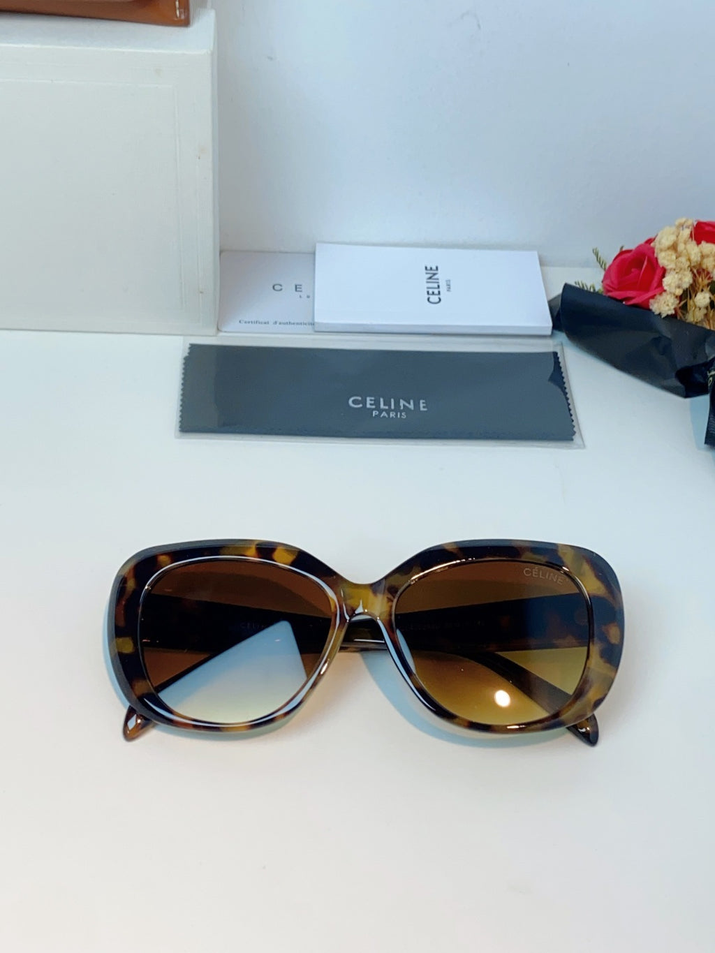 Celine Cat-Eye Brown Lens Sunglasses for Men & Women - 358330 - detail image 10