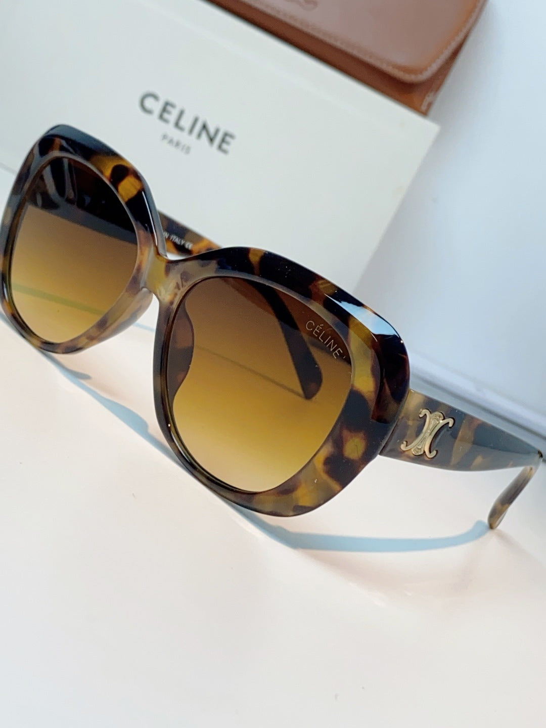 Celine Cat-Eye Brown Lens Sunglasses for Men & Women - 358330 - detail image 7
