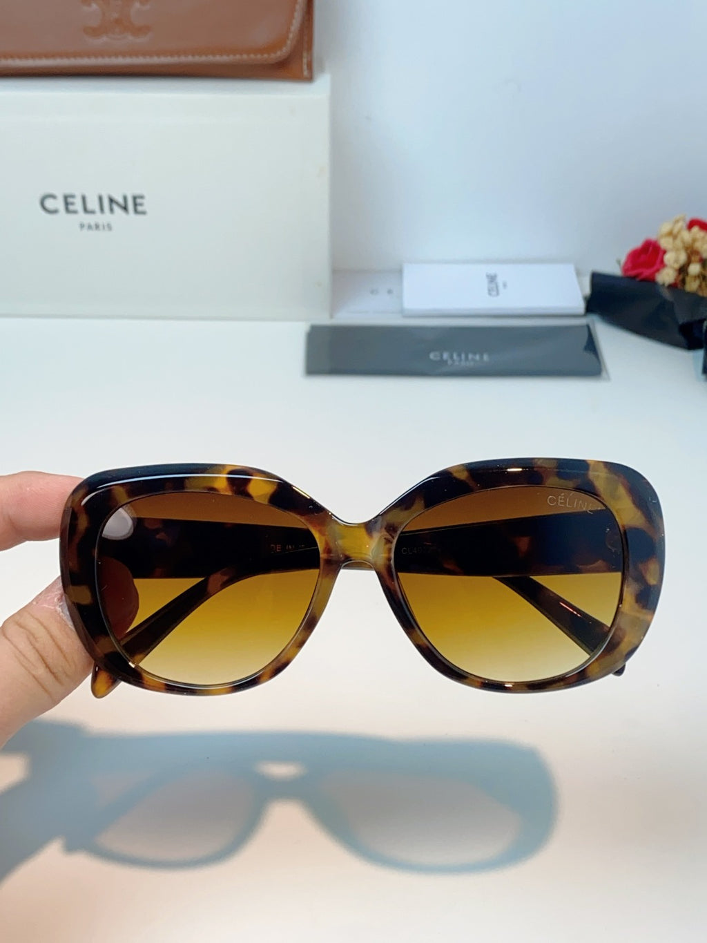 Celine Cat-Eye Brown Lens Sunglasses for Men & Women - 358330 - detail image 4