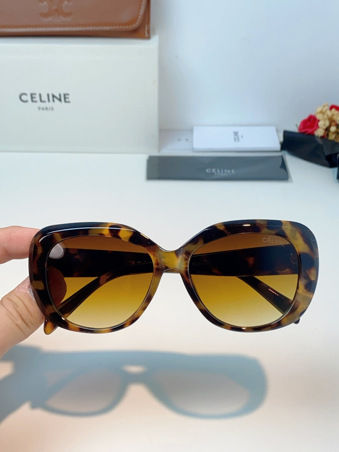 Celine Cat-Eye Brown Lens Sunglasses for Men & Women - 358330 - detail image 4