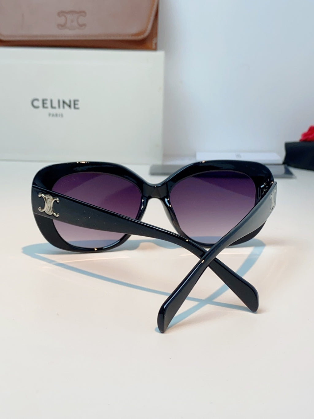 Celine Cat-Eye Black Lens Sunglasses for Men & Women - 358331 - detail image 3