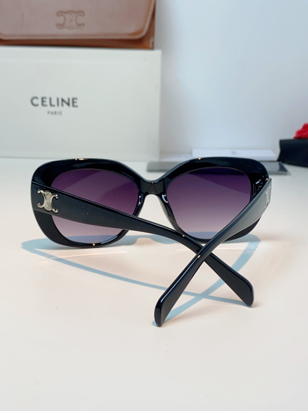 Celine Cat-Eye Black Lens Sunglasses for Men & Women - 358331 - detail image 3