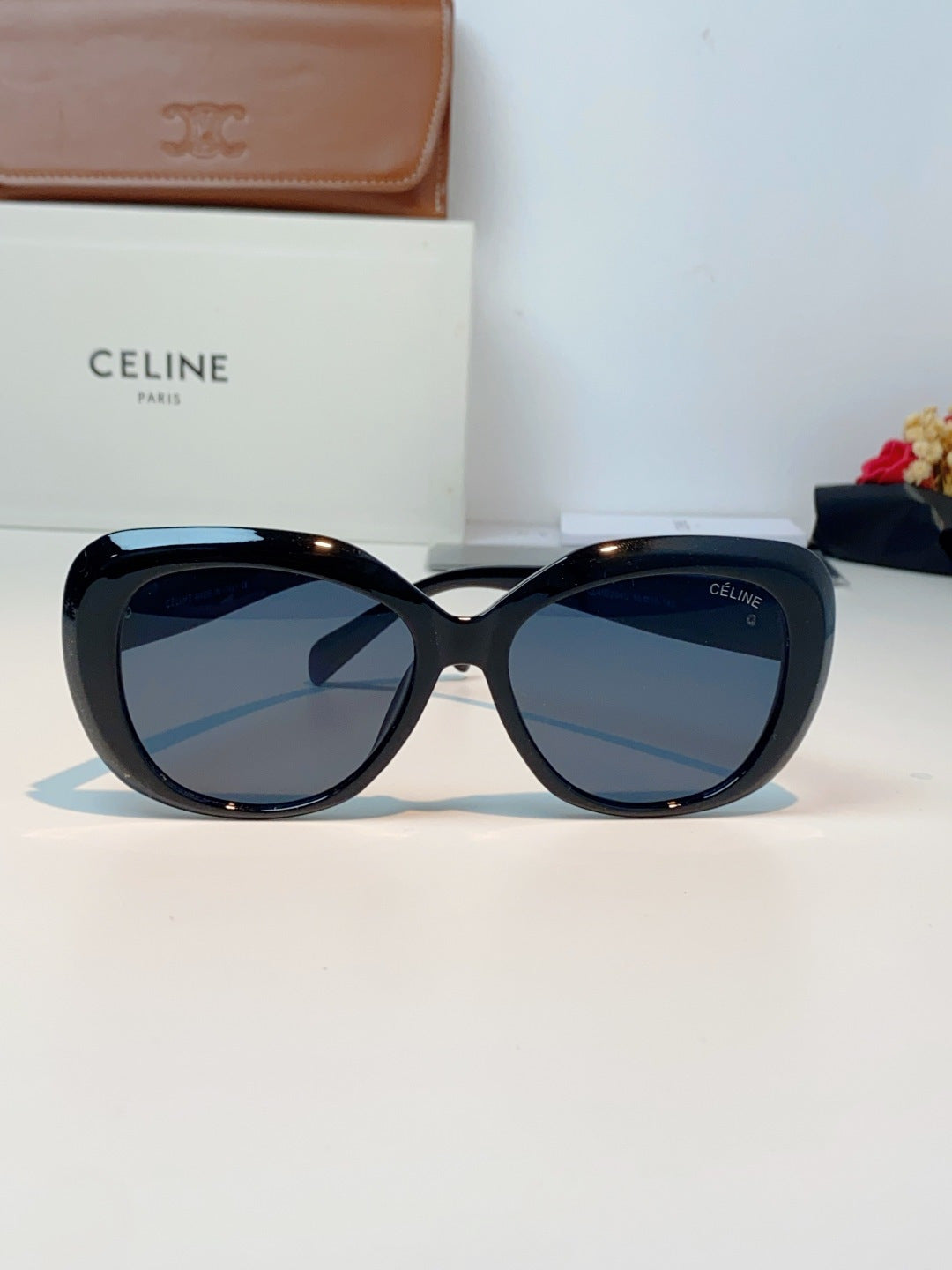 Celine Cat-Eye Black Lens Sunglasses for Men & Women - 358332 - detail image 2
