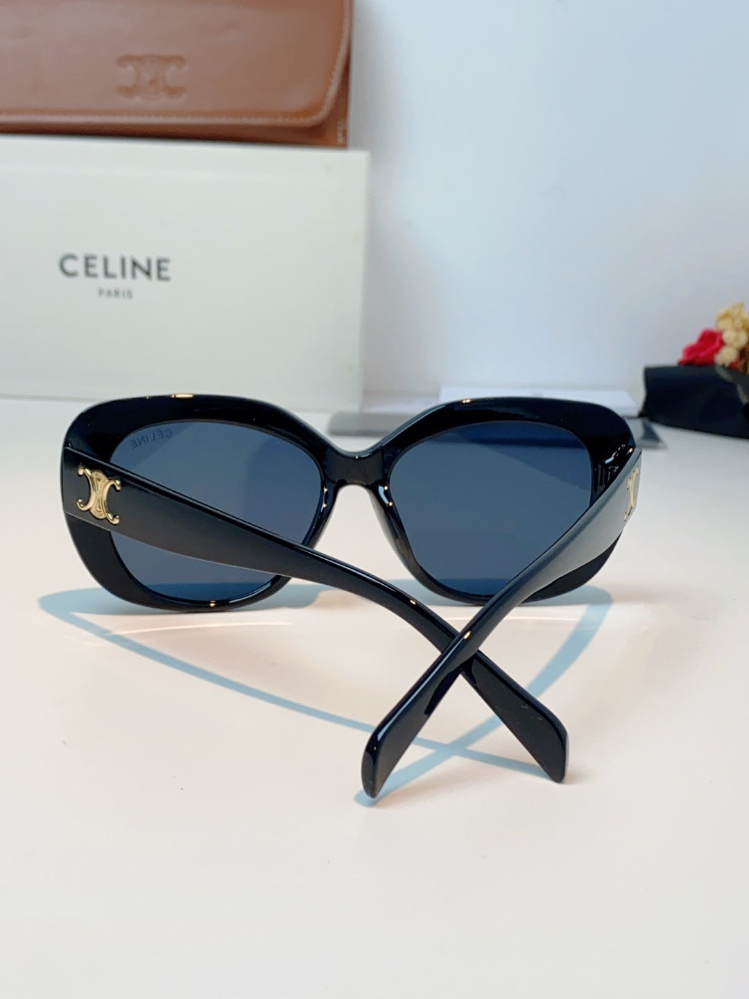 Celine Cat-Eye Black Lens Sunglasses for Men & Women - 358332 - detail image 3