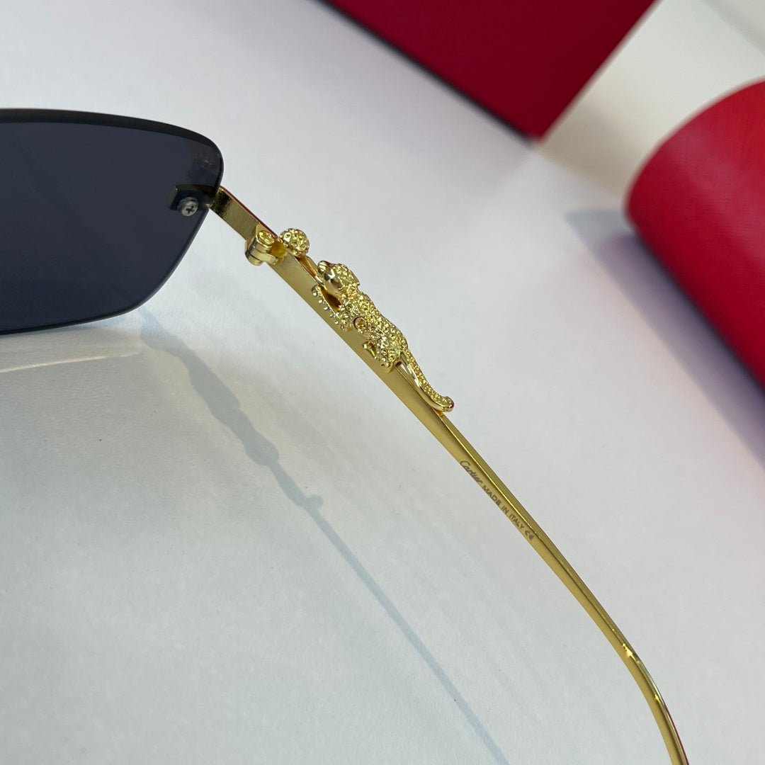 Cartier Lightweight Metal Rimless Silver Lens Sunglasses for Men & Wo - 415900 - detail image 10