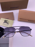 Burberry B938 Aviator Purple Lens Sunglasses for Men - 372314