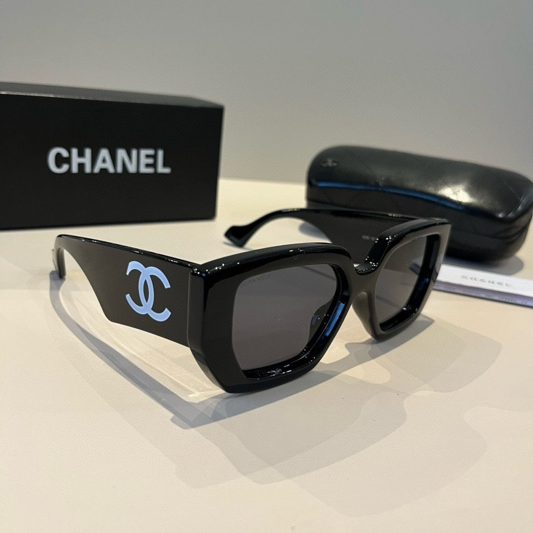 Chanel Fashion Black Lens Sunglasses for Men & Women - 493460