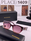 Balenciaga BL1350 Metal Fashion Black Lens Sunglasses for Men & Women - 372360