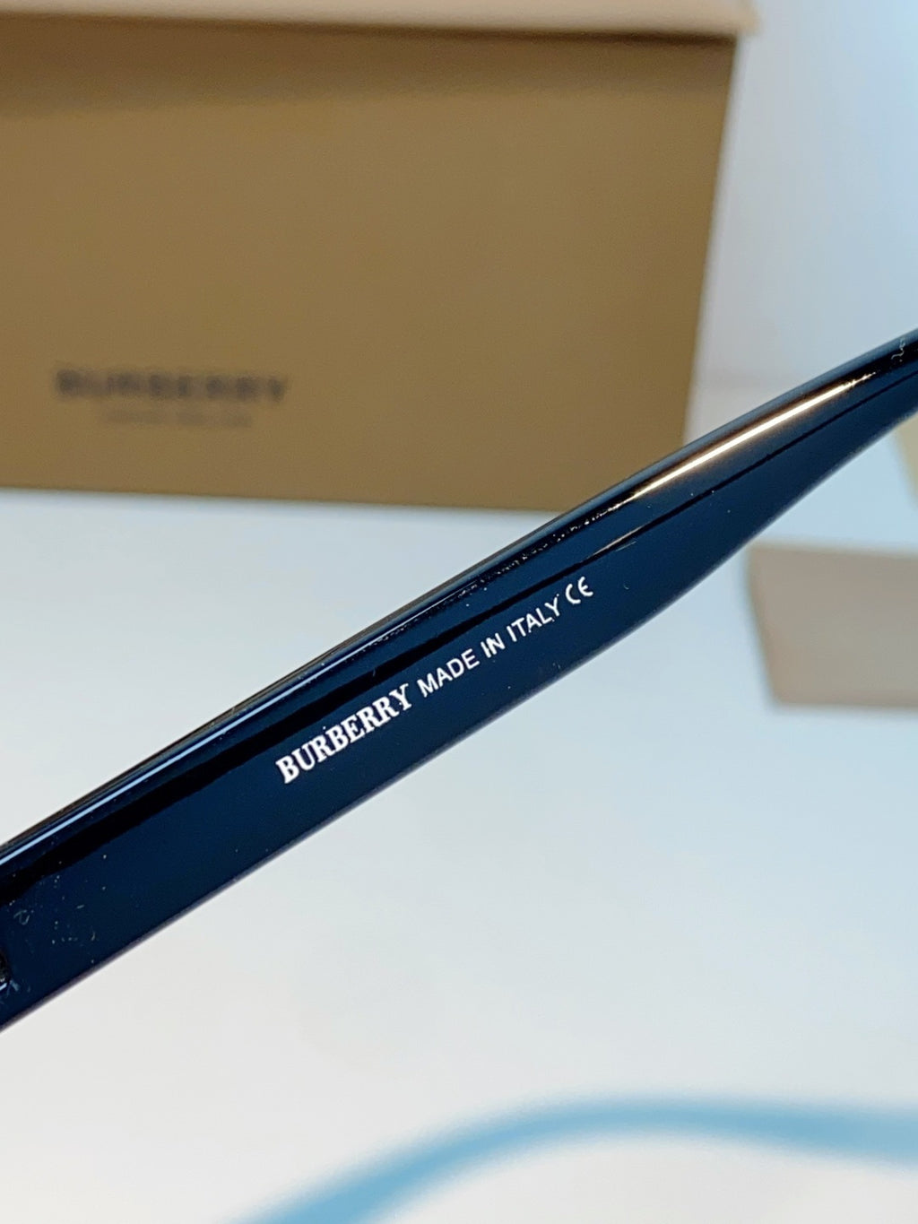 Burberry Metal Square Blue Lens Sunglasses for Men - detail image 9