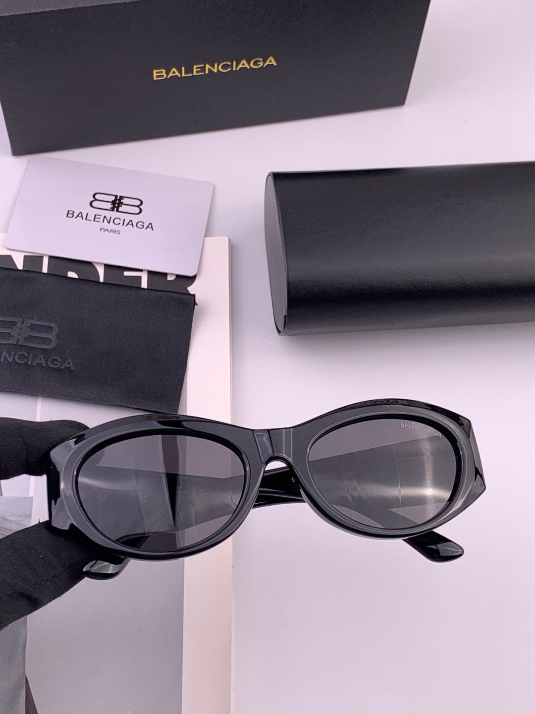 Balenciaga BL2992 Polarized Metal Fashion Black Lens Sunglasses - 382932