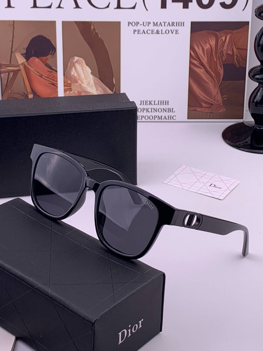 Balenciaga BL1992 Polarized Metal Fashion Black Lens Sunglasses - detail image 2