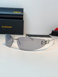 Balenciaga Lightweight Rimless Gray Lens Sunglasses for Men & Women - 399135