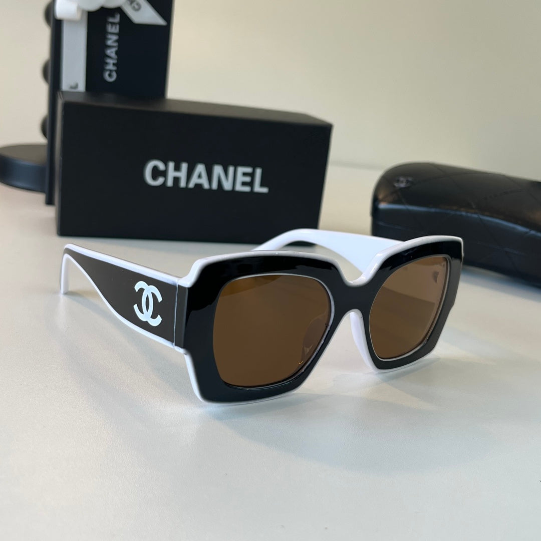 Chanel Fashion Black Lens Sunglasses for Men & Women - 493558