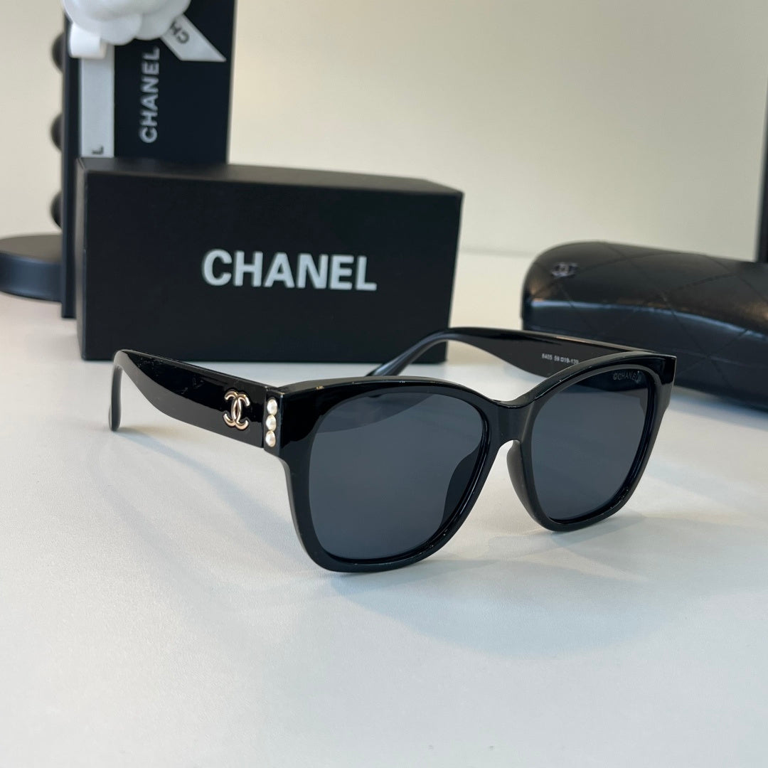 Chanel Oversized Black Lens Sunglasses for Men & Women - 493559