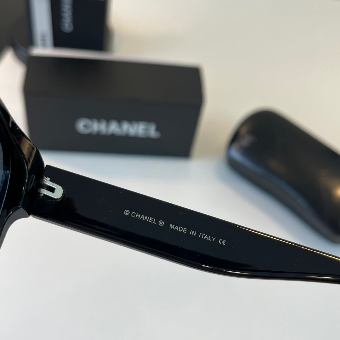 Chanel Oversized Black Lens Sunglasses for Men & Women - 431545 - detail image 10
