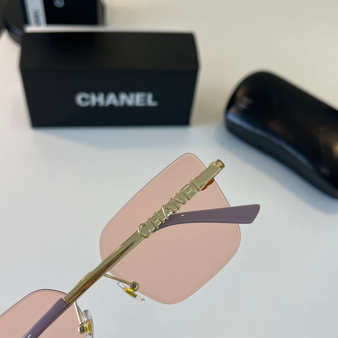 Chanel Square Gold Lens Sunglasses for Men & Women - 431551 - detail image 7