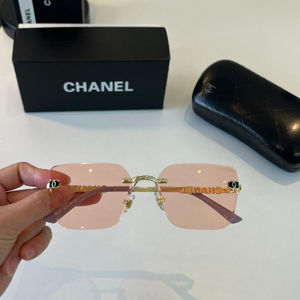 Chanel Square Gold Lens Sunglasses for Men & Women - 431551 - detail image 5
