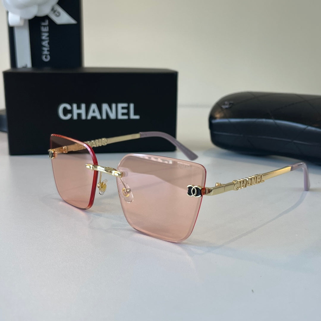 Chanel Square Gold Lens Sunglasses for Men & Women - 431551 - detail image 3