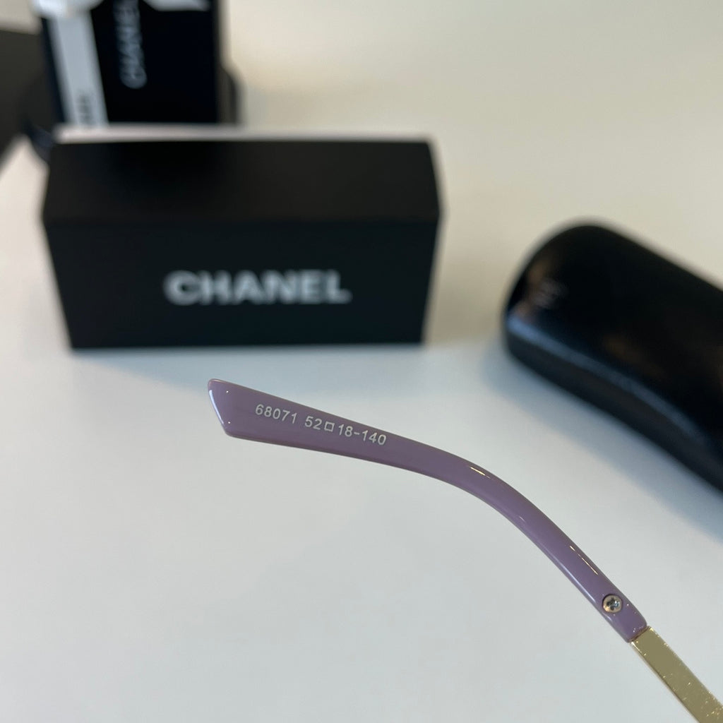 Chanel Square Gold Lens Sunglasses for Men & Women - 431551 - detail image 9