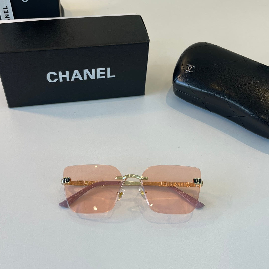 Chanel Square Gold Lens Sunglasses for Men & Women - 431551 - detail image 4