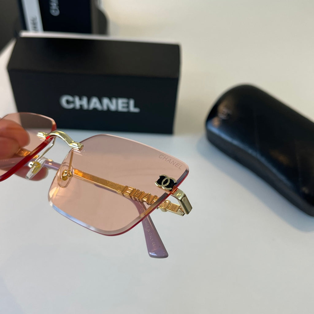 Chanel Square Gold Lens Sunglasses for Men & Women - 431551 - detail image 6