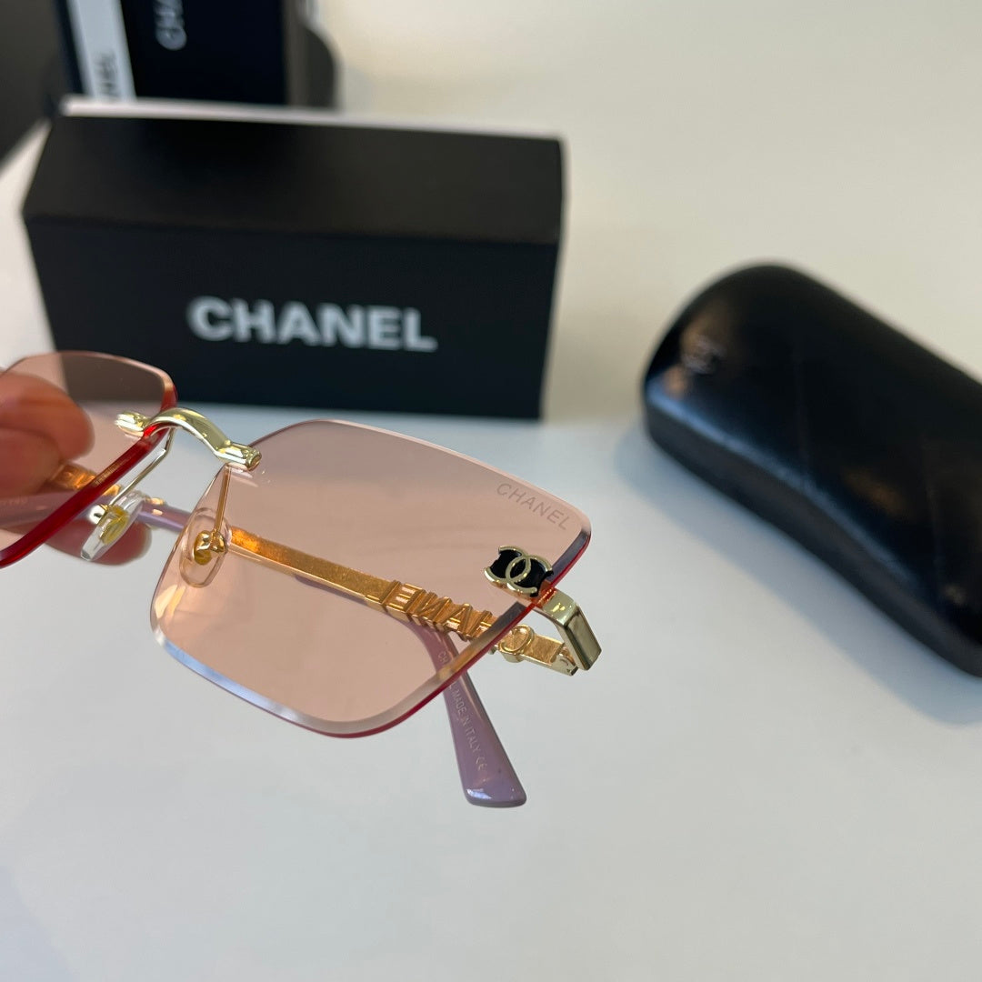 Chanel Square Gold Lens Sunglasses for Men & Women - 431551 - detail image 6