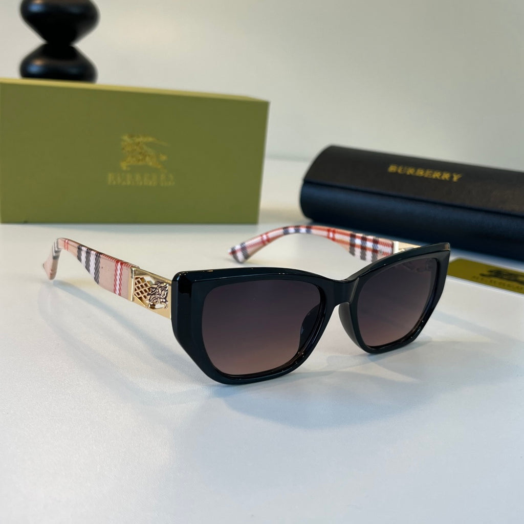 Burberry Folding Fashion Black Lens Sunglasses for Men & Women