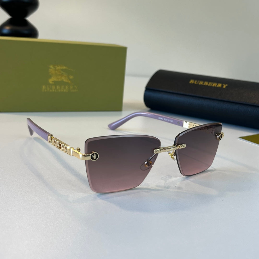 Burberry Fashion Silver Lens Sunglasses for Men & Women - 487439