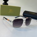 Burberry Fashion Silver Lens Sunglasses for Men & Women - 399081