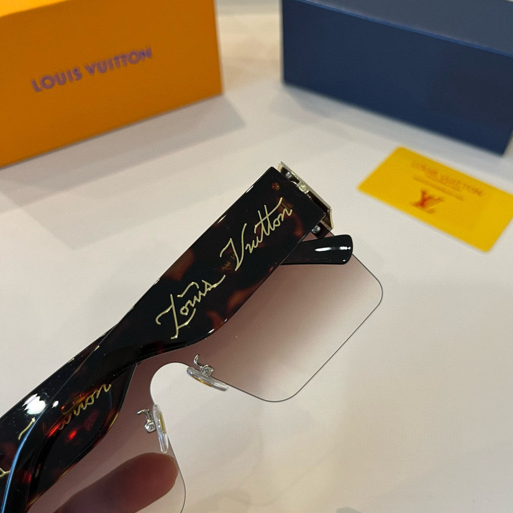 Louis Vuitton Metal Aviator Brown Lens Sunglasses for Men & Women - 464784 - detail image 8