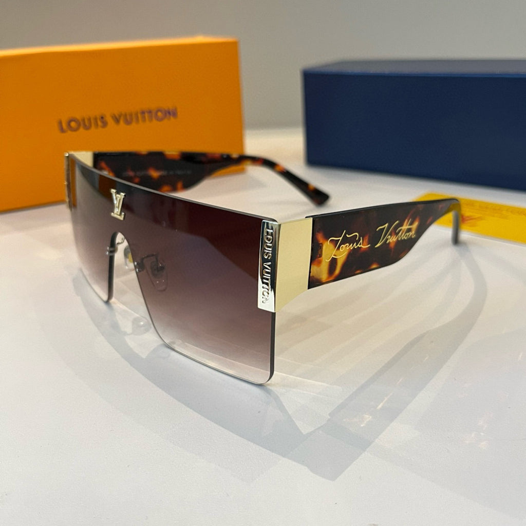 Louis Vuitton Metal Aviator Brown Lens Sunglasses for Men & Women - 464784 - detail image 3
