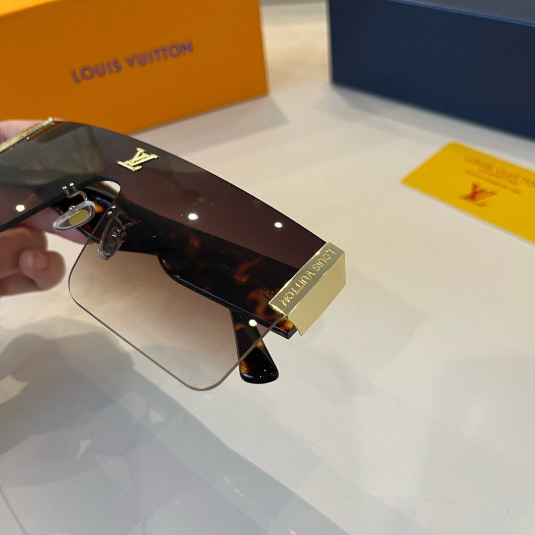 Louis Vuitton Metal Aviator Brown Lens Sunglasses for Men & Women - 464784 - detail image 9