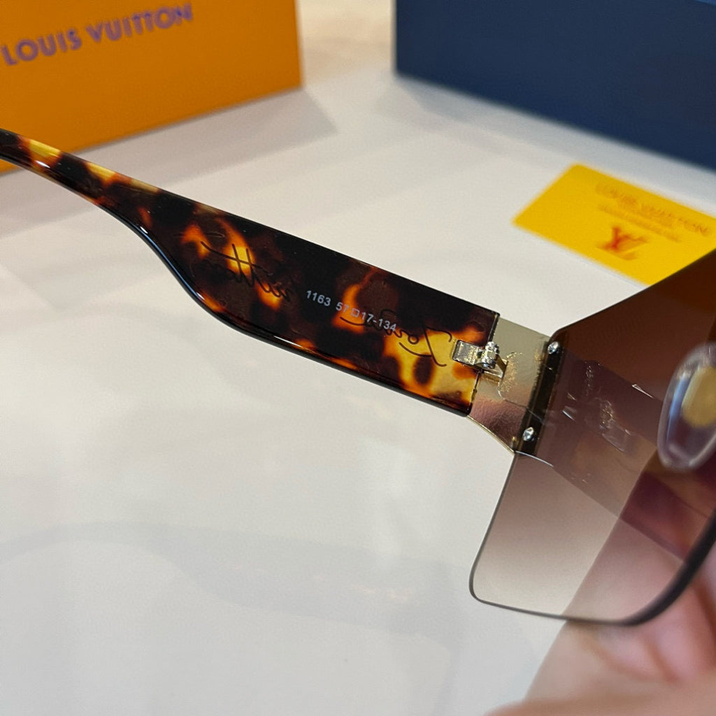Louis Vuitton Metal Aviator Brown Lens Sunglasses for Men & Women - 464784 - detail image 6