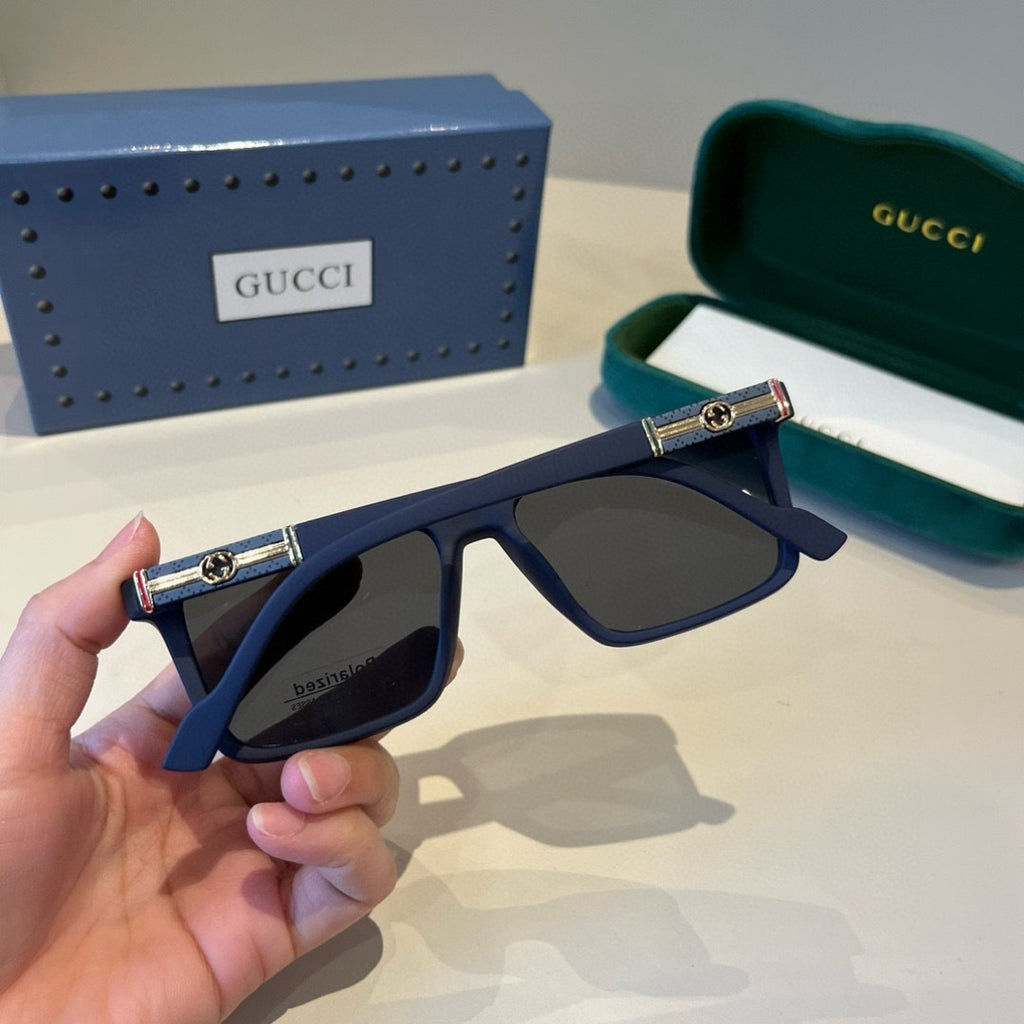 Gucci Metal Aviator Black Lens Sunglasses for Men & Women - 464973 - detail image 7