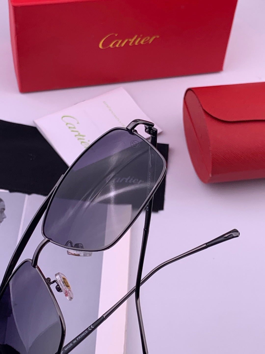 Cartier CK8100 Polarized Fashion Gold Lens Sunglasses for Men & Women - 416007 - detail image 6