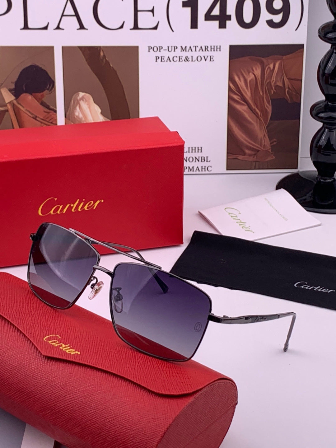 Cartier CK8100 Polarized Fashion Gold Lens Sunglasses for Men & Women - 416007 - detail image 2