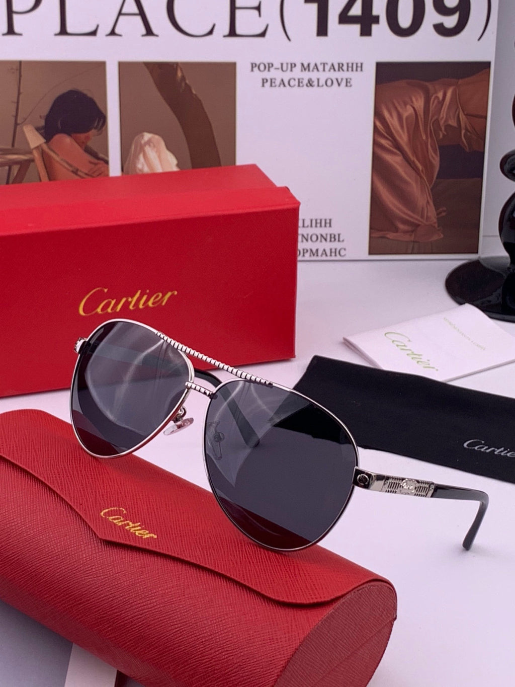 Cartier CK1080 Polarized Fashion Gold Lens Sunglasses for Men & Women - 416009 - detail image 2
