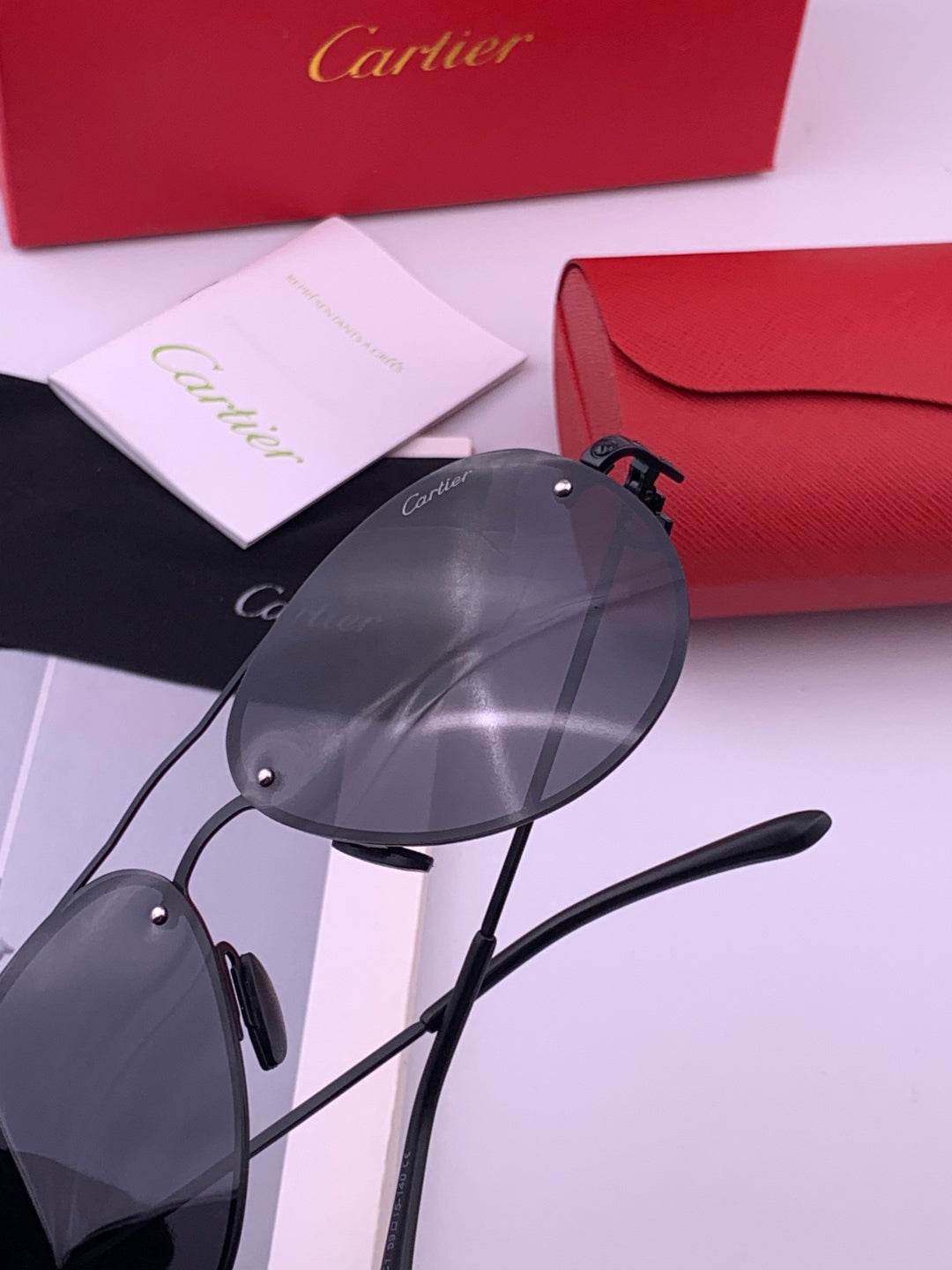 Cartier CK880663 Polarized Fashion Orange Lens Sunglasses for Men & W - 415910 - detail image 5