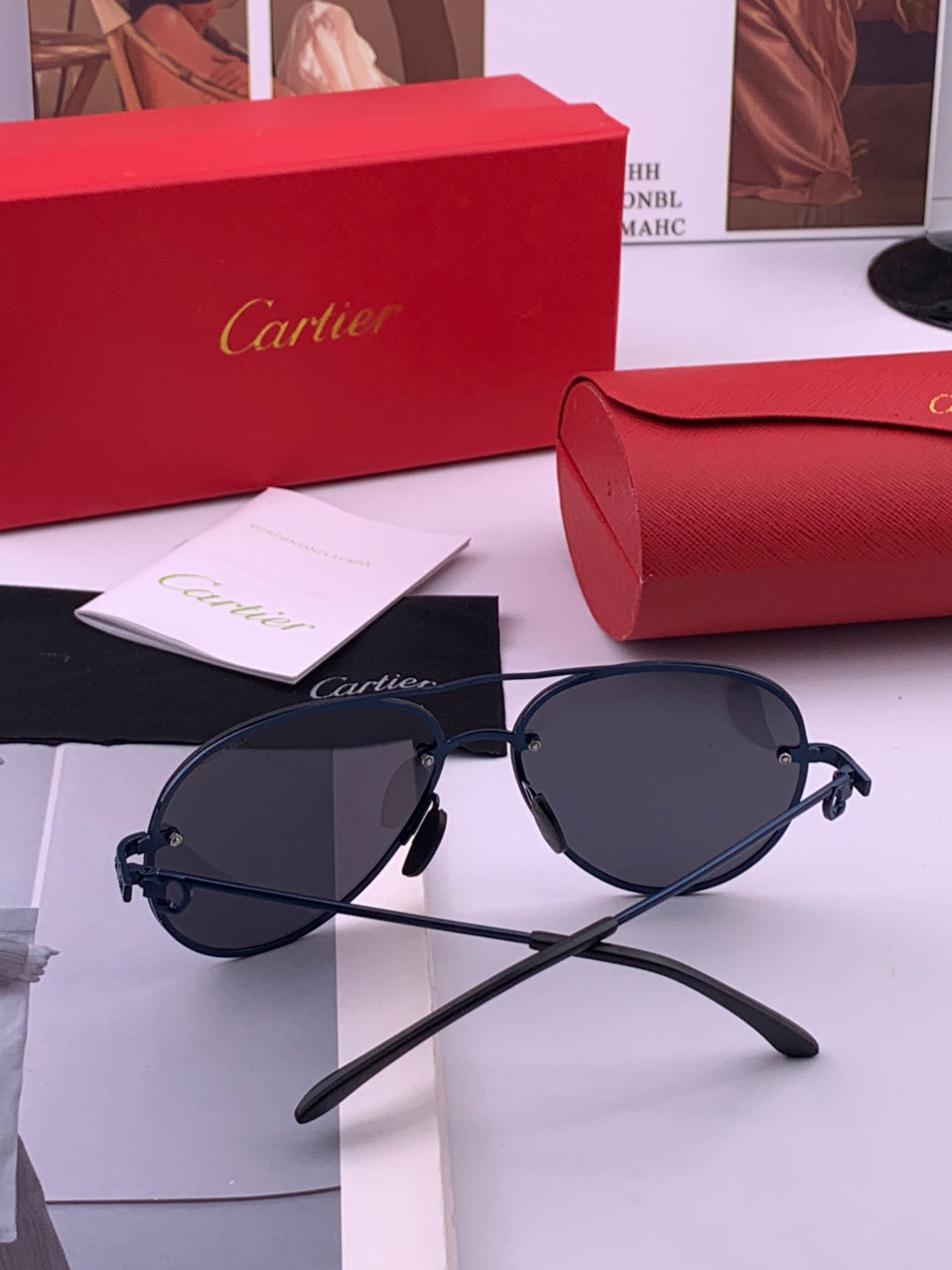 Cartier CK880663 Polarized Fashion Orange Lens Sunglasses for Men & W - 415911 - detail image 3