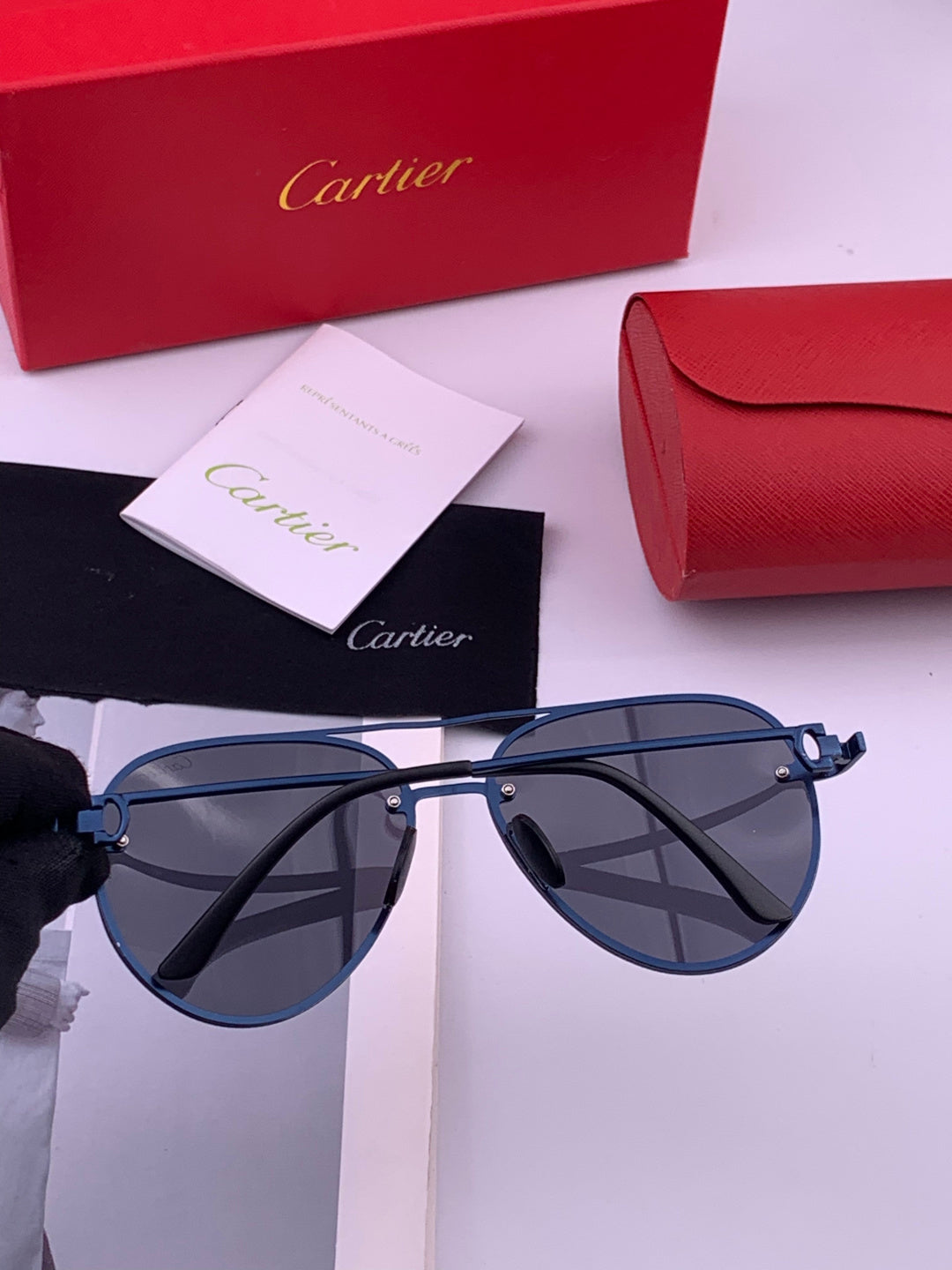 Cartier CK880663 Polarized Fashion Orange Lens Sunglasses for Men & W - 415911 - detail image 4