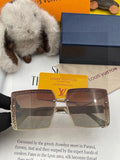 Louis Vuitton L3730 Square Red Lens Sunglasses for Men & Women - 431214