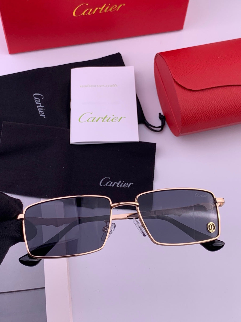 Cartier K51758 Fashion Black Lens Sunglasses for Men & Women - 432212 - detail image 4