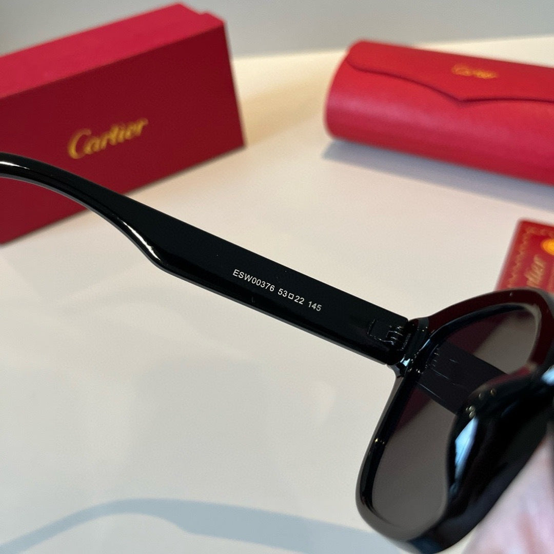 Cartier Lightweight Metal Rimless Black Lens Sunglasses for Men & Wom - 432205 - detail image 10