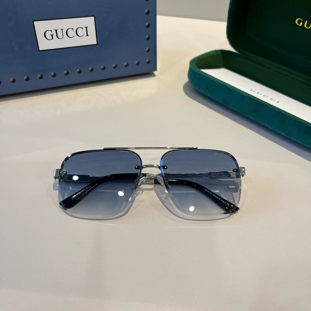 Gucci Metal Aviator Silver Lens Sunglasses for Men & Women - 464966 - detail image 6